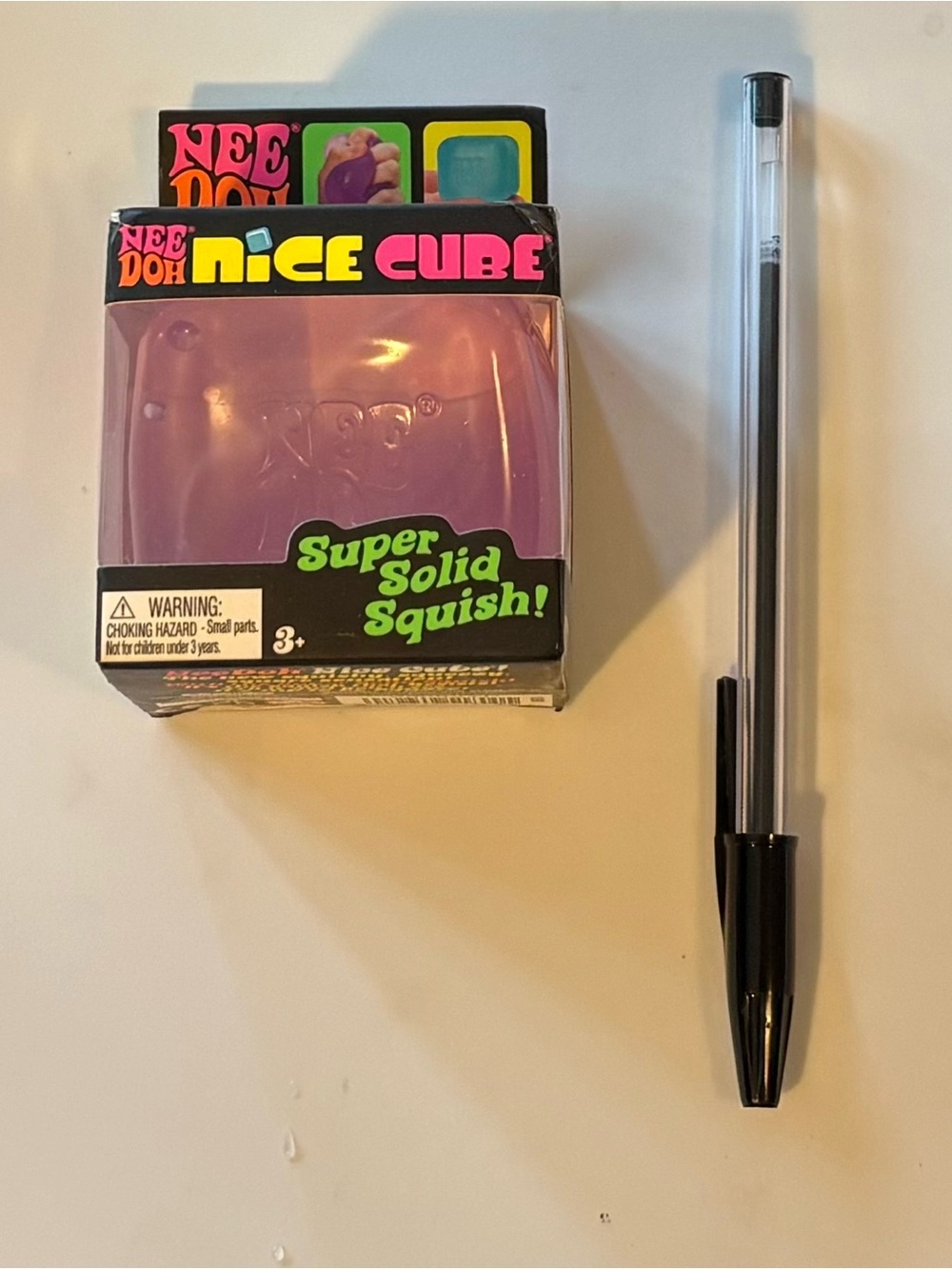 NIB Schylling NeeDoh Nice Cube Purple Sensory Fidget Toy